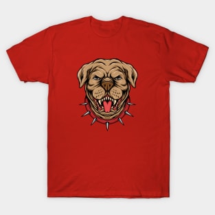 Mean Pitbull Head T-Shirt